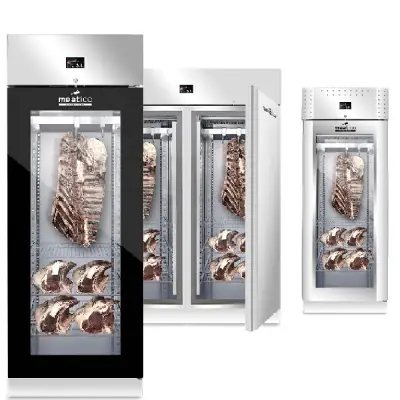 Meat maturing cabinets