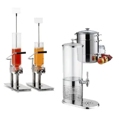Juice and cereal and jam dispensers Juice and cereal and jam dispensers