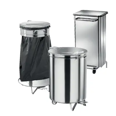 Stainless steel dustbins Stainless steel dustbins