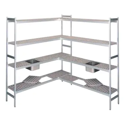 Aluminium shelving