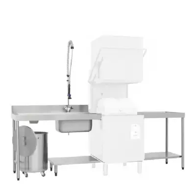 Loading / unloading tables for dishwashers Loading / unloading tables for dishwashers