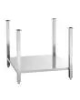 Stainless steel stand with shelf for induction hob - Dimensions cm L 72 x D 80 x H 66,3 - Weight Kg 7,58