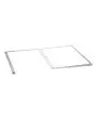 Stainless steel shelf M3 for SNACKPOINT 200 - Hole 1: Designed for hot plate GDP 320E-G, dimensions mm L 330 x D 550 - Hole 2: Designed for Bain Marie 1/1 GN, 150 mm, dimensions mm L 345 x D 545 - Ventilated holes - Dimensions mm L 755 x D 578 x 15 H - We