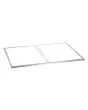 Stainless steel shelf M4 for SNACKPOINT 200 - Hole 1: Designed for Bain Marie 1/1 GN, 150 mm, dimensions mm L 345 x D 545 - Hole 2: Designed for Bain Marie 1/1 GN, 150 mm, dimensions mm L 345 x D 545 - Dimensions mm L 755 x D 578 x 15 H - Weight Kg 0,77