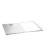 Stainless steel shelf M6 for SNACKPOINT 200 - Cut-out hole: Designed for Bain Marie 1/1 GN, 150 mm, dimensions mm L 345 x D 545 - Shelf dimensions mm L 375 x D 575 - 1 cable channel - Dimensions mm L 755 x D 578 x 15 H - Weight Kg 2,9