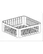POLYPROPYLENE LARGE HOLES RACK - MOD. CQ/3516/LPL - Dimensions cm 35x35x16