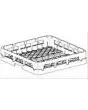 18 PLATE POLYPROPYLENE DISWASHER RACK - Dimensions cm 50x50x11
