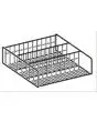 INCLINED RILSAN WIRE GLASSES RACK - Dimensions 37x37x14