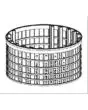POLYPROPYLENE LARGE HOLES RACK - Dimensions  Ø cm 36 X17