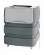 ICE BIN - Mod. BIN QF5300 - ICE BIN CAPACITY Kg 190 - Fits with ice machines DN150/ DN350/ DZ305/ DZ475/ DZ950/ HN600/ HN1200/ NHU310/ NHU560 - Dimensions cm L 94,2 x D 79,5 x H 105,3 - EC STANDARDS