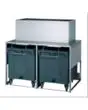 ICE BIN - Mod. BIN SC280 - TROLLEY CAPACITY Kg 108x2 - Storage Kg50 - Fits with ice machines DN350 - DN650 - DZ475 - DZ950 - HN600 - HN1200 - TN750 - TN1300 - TN1750 - TN3300/ NHU560/ NHU900 - Dimensions cm L 156 x D 106 x H 148,4 - EC standards