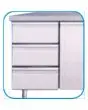 SET 3 DRAWERS FOR REFRIGERATED COUNTER SNACK