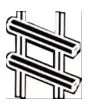 CHROME-PLATED WIRE SIDE RUNNERS - FOR N. 4 TRAYS GN 1/1 (cm. 53 x 32,5)