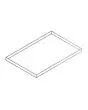 STAINLES SSTEEL TRAY FOR MOD. ARMONIA 64/1, 64/2, 64/3 - DIMENSIONS cm 60 x 40 x 2 H