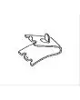 N. 4 CLIP FOR MOD. C21GSS FOR MOD. PL501PT/PTGLASS/PTx, POLO1400GVSPOT, POLO1400BTVSPOT, ARTICA580PTGLASS, ARTICA580NTGLASS, ARTICA1180PTGLASS, ARTICA1180NTGLASS