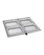 4 CAVITY MOULD - GASTRONORM 1/8(cm 16,2 x 13,1) - FOR MOD. SEAL400 DIGIT