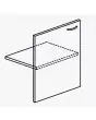 LEFT DOOR WITH STAINLESS STEEL SHELF FOR AMBIENT BACK COUNTER BASE UNIT FOR COFFEE MACHINE