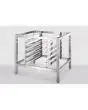STAINLESS STEEL TABLE + BAKING TRAY HOLDER H 68 cm FOR MOD. GOURMET 1021E/G OVEN - CAPACITY: N. 5 BAKING TRAYS