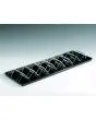 POLYCARBONATE RACK FOR 7-SANDWICH DISPLAY - DIMENSIONS mm. 550x85h