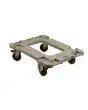 POLYETHYLENE TROLLEY FOR MODELS KOALA 150 - DIMENSIONS L 62.5 x D 84.5 x 21 H cm