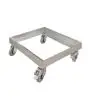 STAINLESS STEEL TROLLEY FOR MOD. KOALA 150 - DIMENSIONS cm. L 58,5 x D 62,5 x 17,5 H
