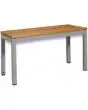 TWO-SEATER BENCH - MOD. 32P2 - Reinforcing bar structure - DIMENSIONS Cm L70x D32x H40 - Volume m³ 0,10 - Weight Kg. 8
