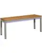 THREE-SEATER BENCH - MOD. 32P3 - Reinforcing bar structure - DIMENSIONS Cm L103x D32x H40 - Volume m³ 0,15 - Weight Kg. 10