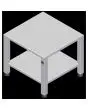 TABLE - Cod. EKT 423 D - AISI 430 TABLE to stack 2 ovens - For models EKF 423, EKF 443 and EKF 523 in all versions - Dimensions cm. L 61 x D 63 x 54,1 h