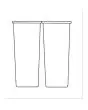 SEPARATE WASTE COLLECTION WITH 2 CONTAINERS OF 35 LITERS EACH (ACCESSORIES TO BE APPLIED TO THE BAR COUNTER)
