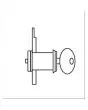 N. 1 LOCK FOR REFRIGERATED DOORS OR DRAWERS (ACCESSORIES TO BE APPLIED TO THE BAR COUNTER)