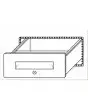 STAINLESS STEEL MONEY DRAWER WITH LOCK (ACCESSORIES TO BE APPLIED TO THE BACK COUNTER)