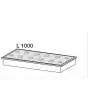 GN TRAYS WITH LIDS FOR REFRIGERATED TANK - FOR BATHTUB WITH LENGTH 100 cm N. 8 TRAYS OF 1/6 + N. 4 TRAYS OF 1/9 (ACCESSORIES TO BE APPLIED TO THE BAR COUNTER)
