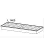 GN TRAYS WITH LIDS FOR REFRIGERATED TANK - FOR BATHTUB WITH LENGTH 140 cm N. 12 TRAYS OF 1/6 + N. 4 TRAYS OF 1/9 (ACCESSORIES TO BE APPLIED TO THE BAR COUNTER)