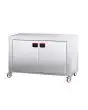 Neutral cabinet with doors and wheels - N. 2 shelves - for Mod. CM14/ 20
