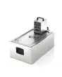 STAINLESS STEEL BOWL WITH  LID GN 1/1 H. 20cm - Capacity 21 lt - Dim. cm 56,5 x 36 x 20 h