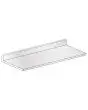 STAINLESS STEEL WORKTOP FOR BACK COUNTER - Mod PAIRB634/050 - BACKSPLASH HEIGHT cm 10 - DIM. Cm L 50 x D 63 x h 13,1 (top with splashback) - CE STANDARDS
