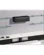 EXTRACTOR AND FILTERING HOOD IN BLACK EPOXY POWDER COATED SHEET - DIMENSIONS cm L 87,4 x D 33 x 25 H (ACCESSORIES TO BE APPLIED TO THE BACK COUNTER)
