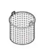 BASKET LT. 50 - DIMENSIONS cm ø 36 x 40,4 H