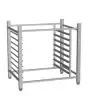 HIGH OPEN SUPPORT - Capacity n. 8 trays cm 60x40 - Distance between the trays cm 7 - Dimensions cm L 79,8 x D 59,9 x 78,2 h - Weight Kg 13