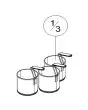 N. 3 BASKETS GN 1/3 - DIMENSIONS cm ø 18 x H 20