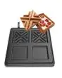 INTERCHANGEABLE MOULD - SHAPE: N. 2 SQUARE WAFFLE cm 10,8 x 10,8 x 2 - CAST IRON