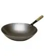 Steel Wok Pan - Diameter 360 mm - Dimensions mm L 560 x D 360 x H 95 - Weight 1,5 kg