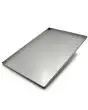 Aluminized steel tray 60x40x2h cm - Thickness 8/10 - Suitable for pizza and focaccias