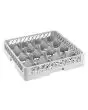 Dishwasher Basket Base 16 compartments - For glass ø 110 mm - Gray Color - Dimensions cm L 50 x D 50 x H 9