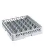 Dishwasher Basket Base 36 compartments - For glass ø 70 mm - Gray Color - Dimensions cm L 50 x D 50 x H 9