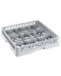 Dishwasher Basket Base 9 compartments - For glass ø 140 mm - Gray Color - Dimensions cm L 50 x D 50 x H 9