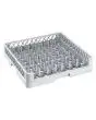 Dishwasher Basket Base for Trays Open on One Side - Gray Color - Dimensions cm L 50 x D 50 x H 9