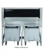 ICE BIN - Mod. BCS 400 - CAPACITY Kg 413 - AISI 304 construction - Trolley excluded - Suitable for the following ice machines: SS 150, GR 220, GRF 310, FD/HD 215, FD/HD 315 SLIM, FD/HD 415 MN, FD/HD 415 TR, GRN 310 - Dim. cm L 152,4 x D 101,6 x H 152 - CE