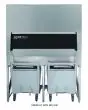 ICE BIN - Mod. BCS 800 - CAPACITY Kg 812 - AISI 304 construction - Trolley excluded - Suitable for the following ice machines: GRF 310, FD/HD 215, FD/HD 415 MN, FD/HD 415 TR, GRN 310 - Dim. cm L 152,4 x D 101,6 x H 208,4 - CE approved