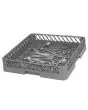 Empty Dishwasher Basket Base for Cutlery - Gray Color - Dimensions cm L 50 x D 50 x H 9